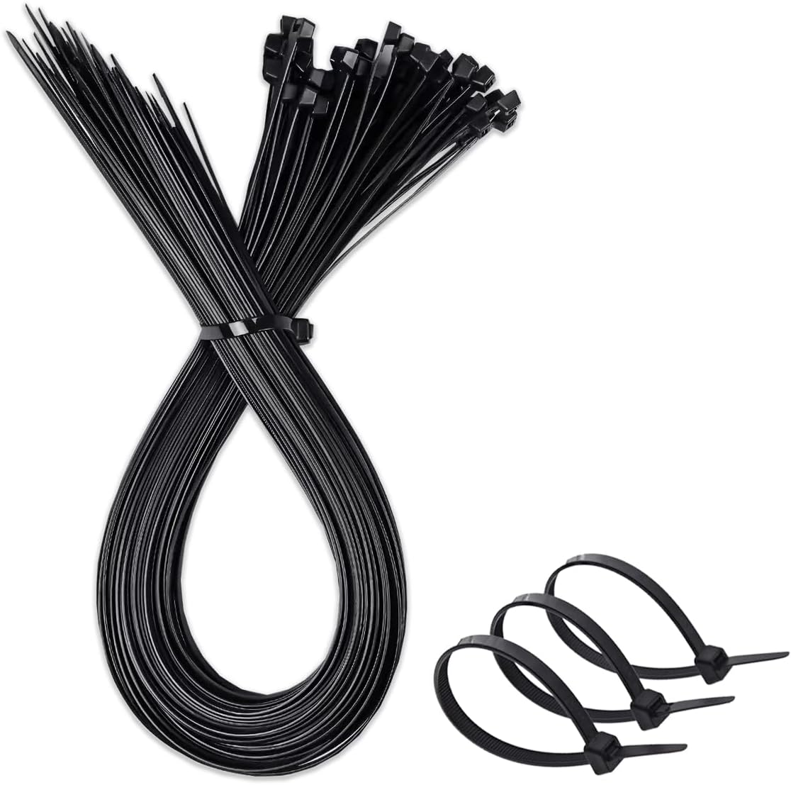Bridas nailon negro 0.36x36pulg 15 pzas resistente UV