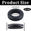12 Pzas Anillos de Goma Negro 1.4pulg para Cables Automotriz