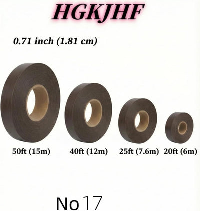 Cinta melamina 13/6pulg x25pies adhesivo termofusible color nogal