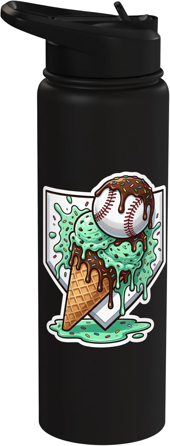 Botella de agua de acero inoxidable con sabor menta y chocolate para niños
