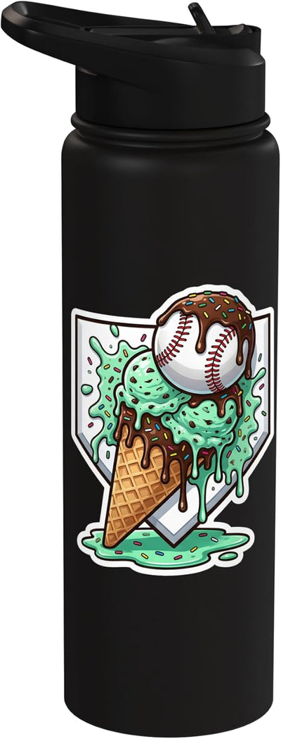 Botella de agua de acero inoxidable con sabor menta y chocolate para niños