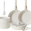 Set 12 Pzas Ollas Sartenes Antiadherente Mango Desmontable