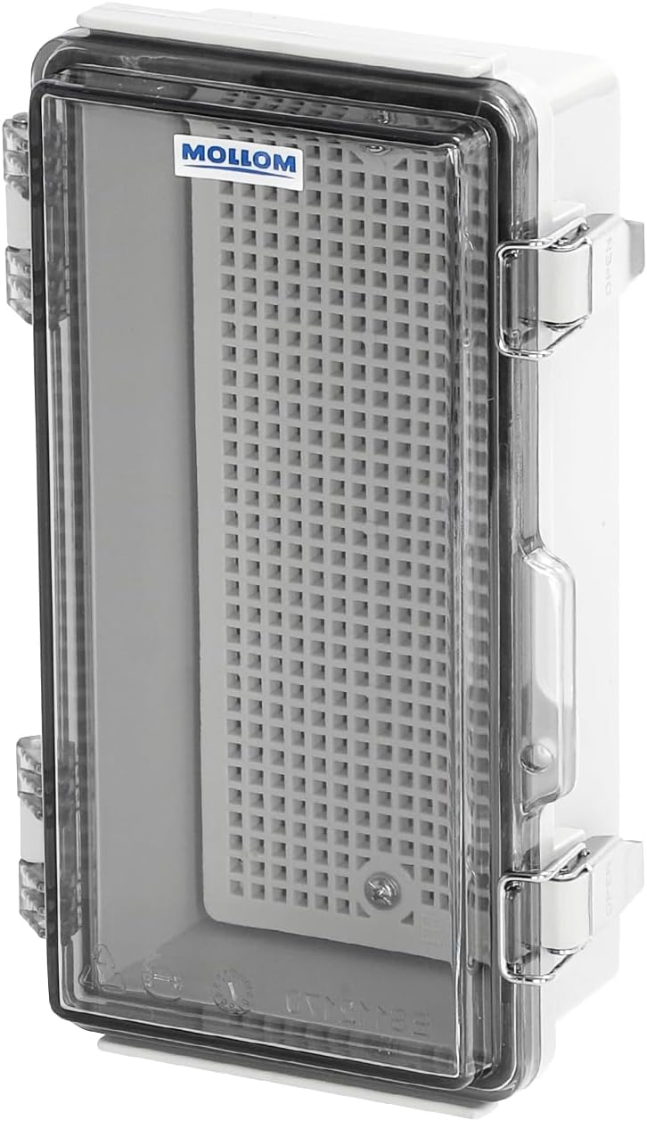 Caja conexiones exterior IP67 cubierta transparente acero inox