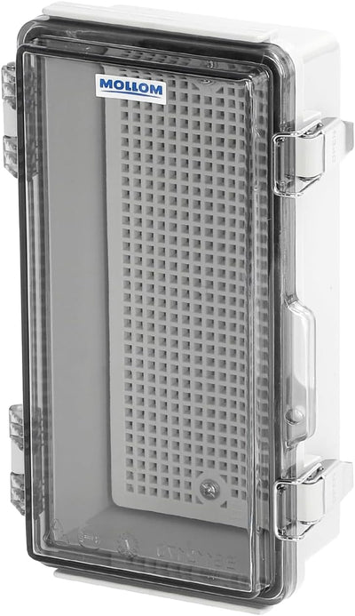 Caja conexiones exterior IP67 cubierta transparente acero inox