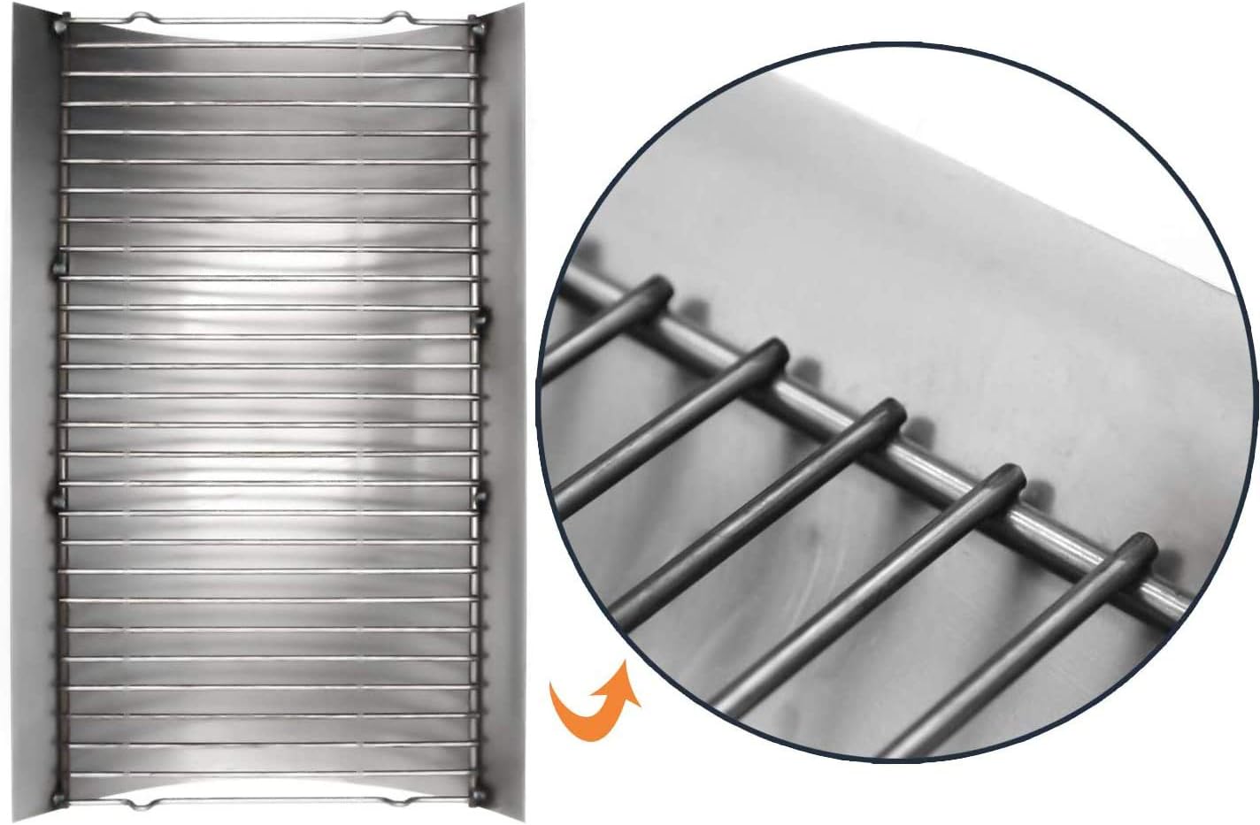 Percha acero inox bandeja cenizas Chargriller