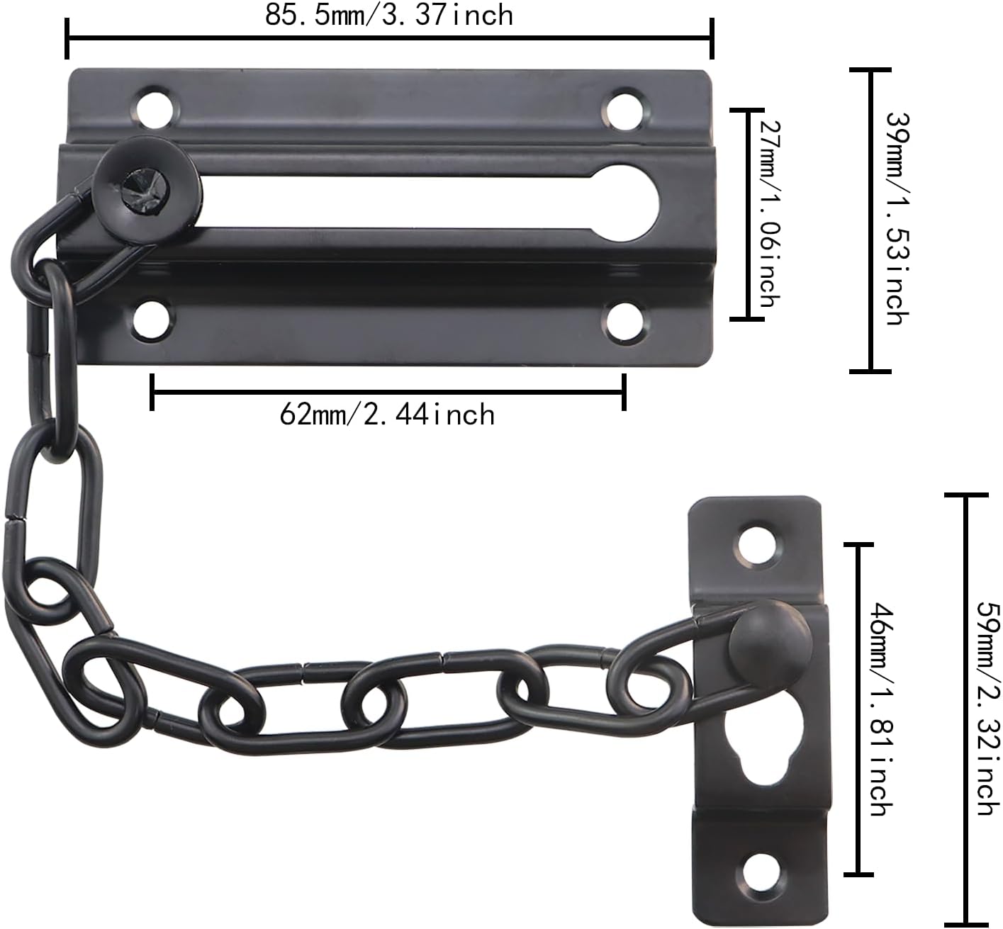 Cerradura acero laminado perno hardware puerta