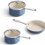 Set utensilios antiadherentes sartén cerámica 8pulg olla 3.5qt