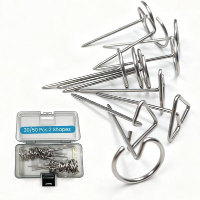 Pinchos de acero inoxidable 304 para freidora de aire y barbacoa reutilizables