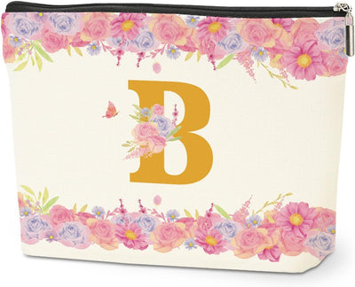 Bolsa maquillaje con monograma regalo mujer Rosa Floral