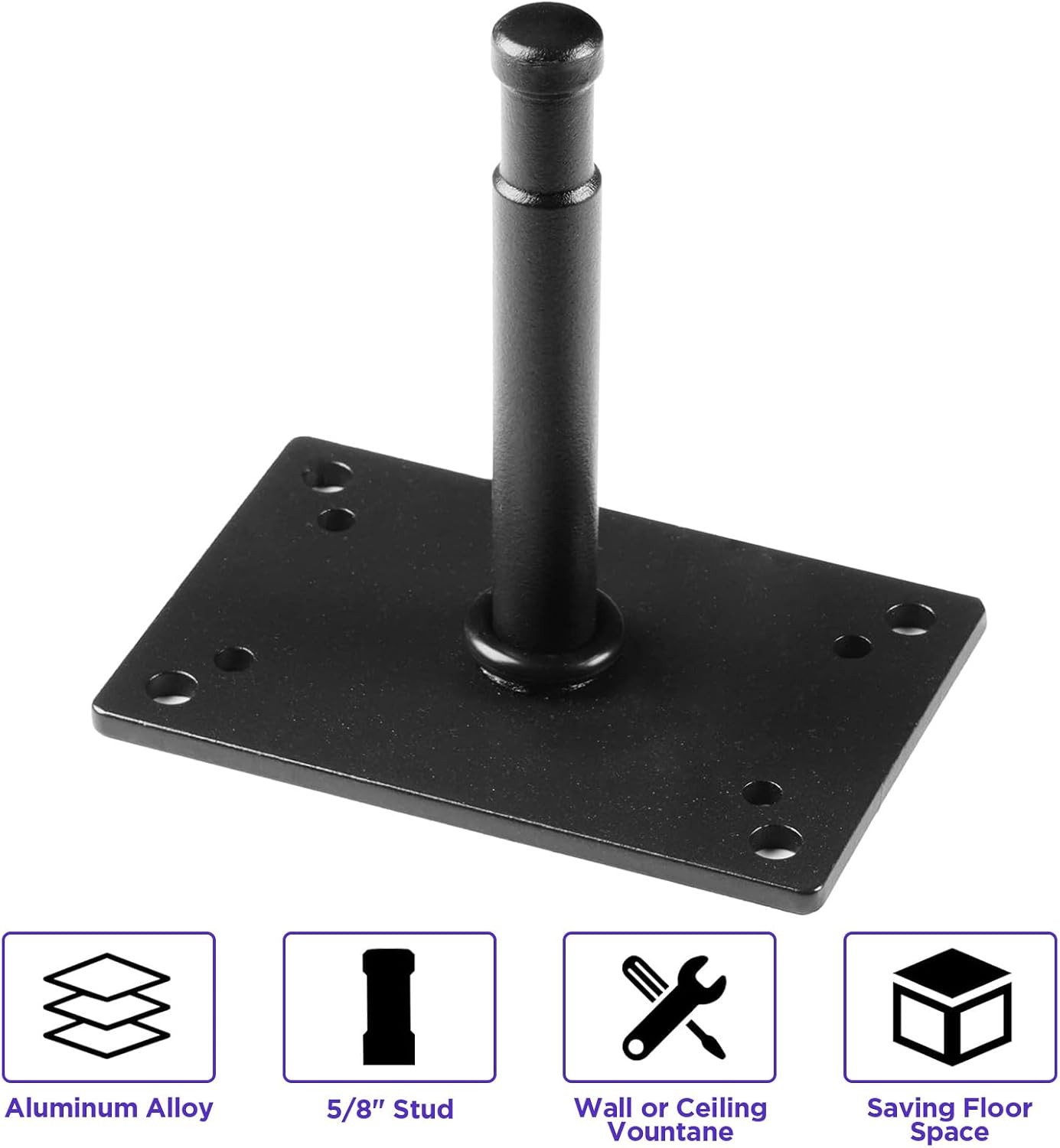 Soporte luz estudio 3.9pulg con perno 5/8