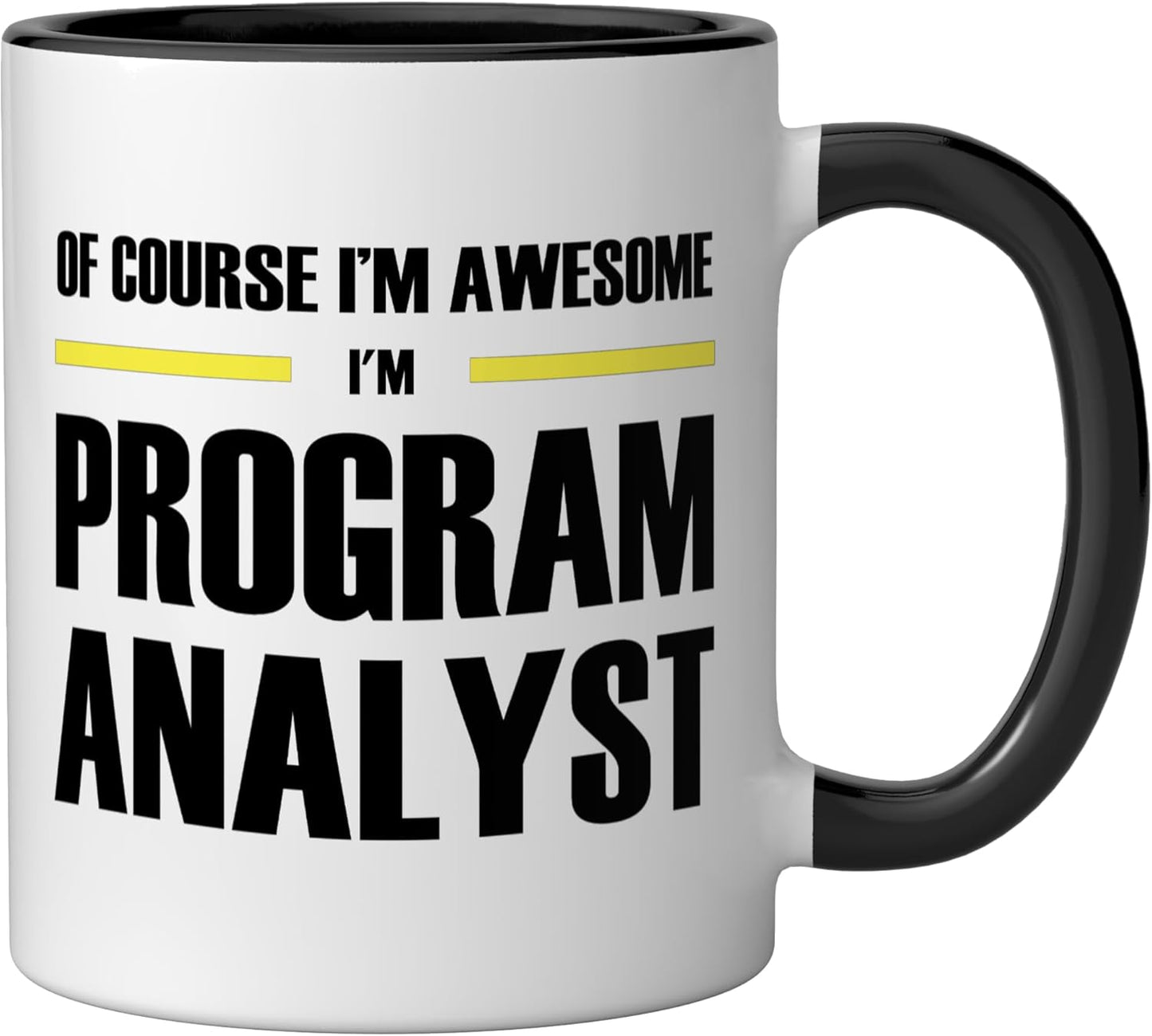 Taza Cerámica para Analista Programa Negro/Blanco