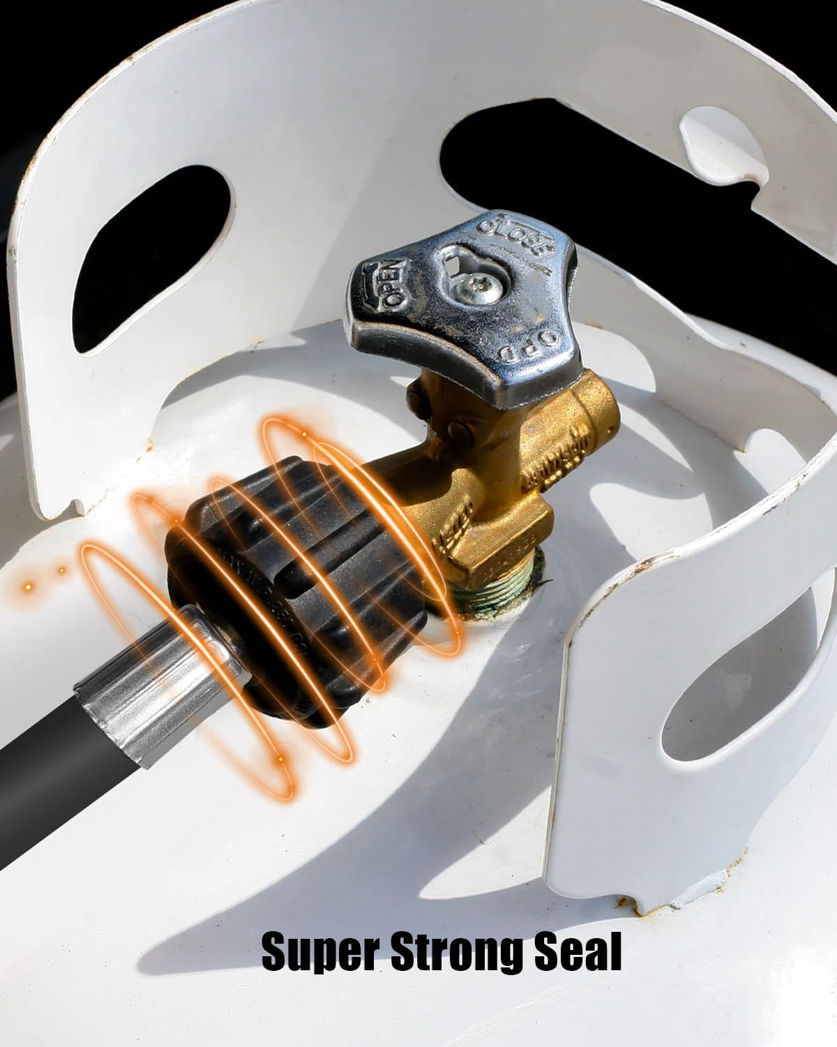 Manguera extensión tanque propano 12ft adaptador QCC1 RV