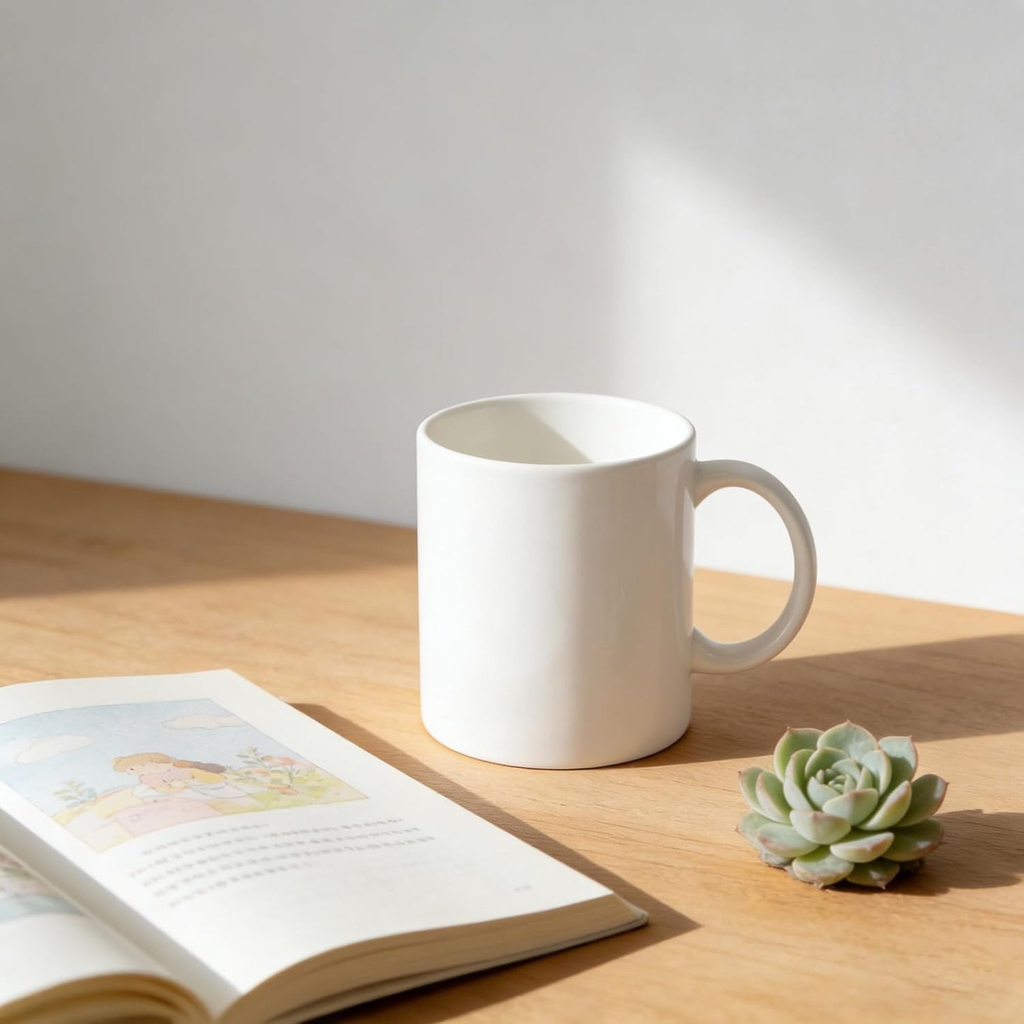 Set 48 Tazas Cerámica Blanca Lavavajillas 11oz