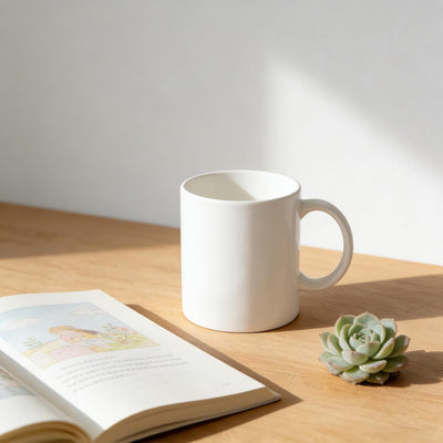 Set 48 Tazas Cerámica Blanca Lavavajillas 11oz