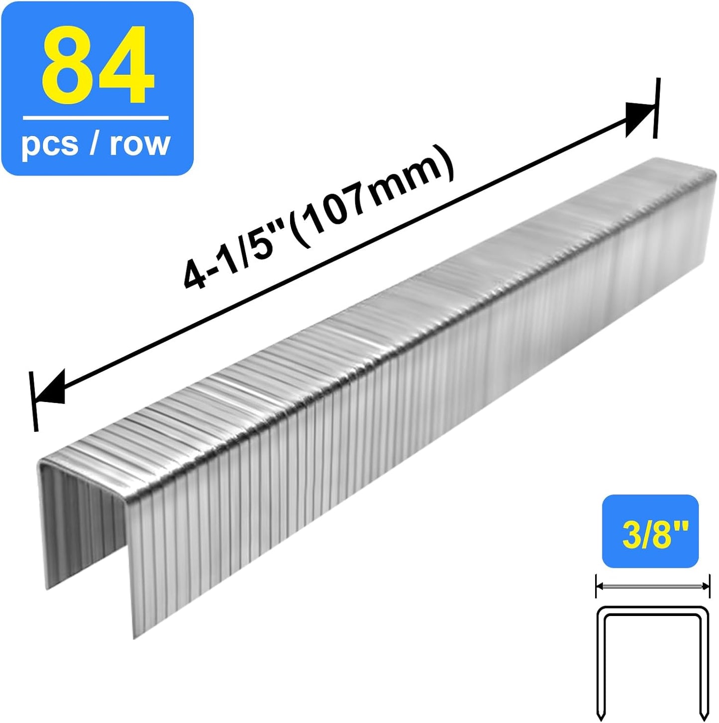 Grapas T/50 acero inox 3/8pulg 3024uds comp