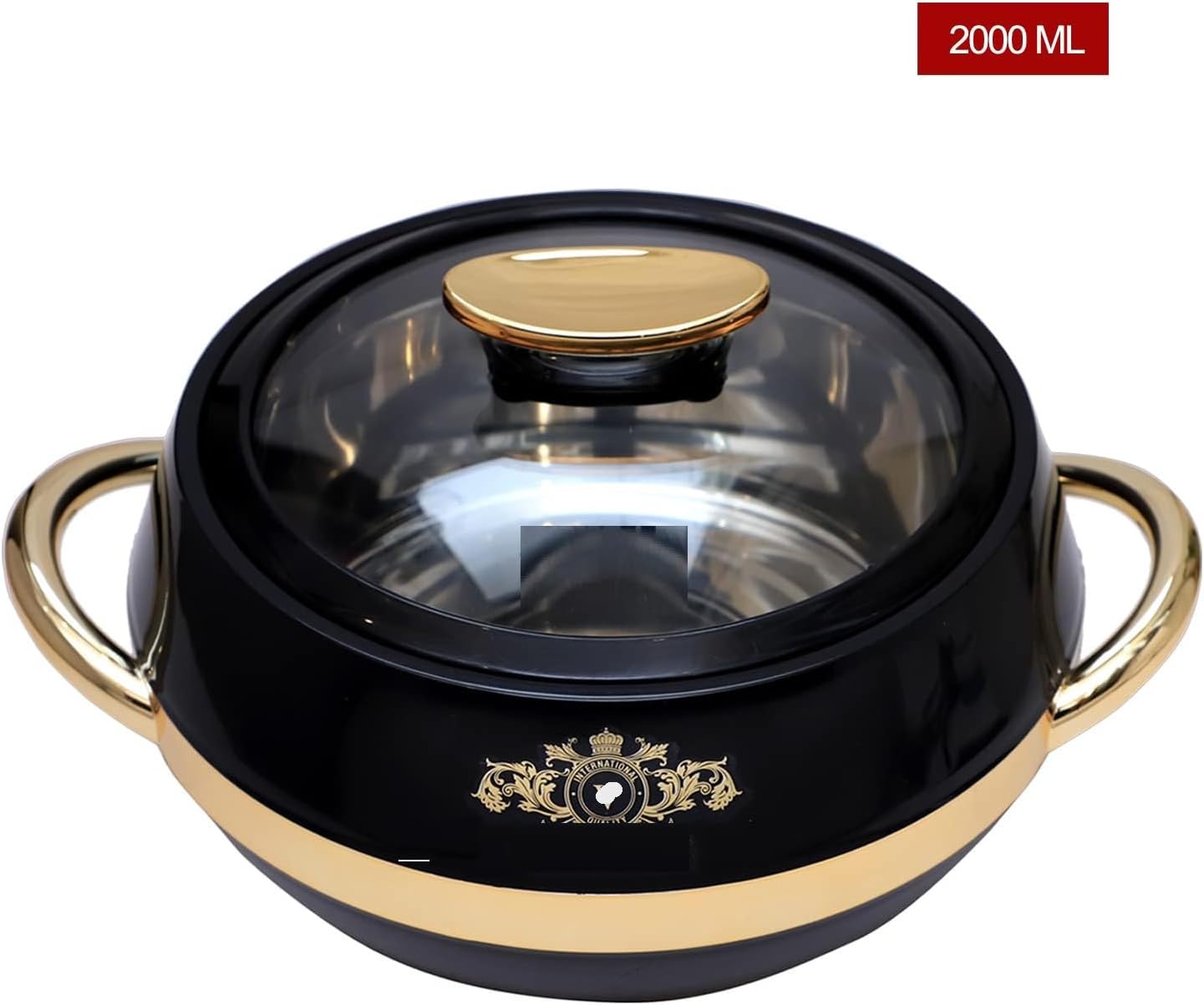 Set 3 Sartenes Acero Inox Aisladas 1000-2000ml Negro