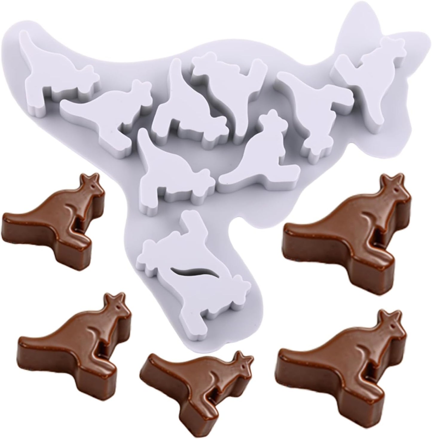 Moldes de caramelo de silicona con cavidad 10 para topper de torta de chocolate