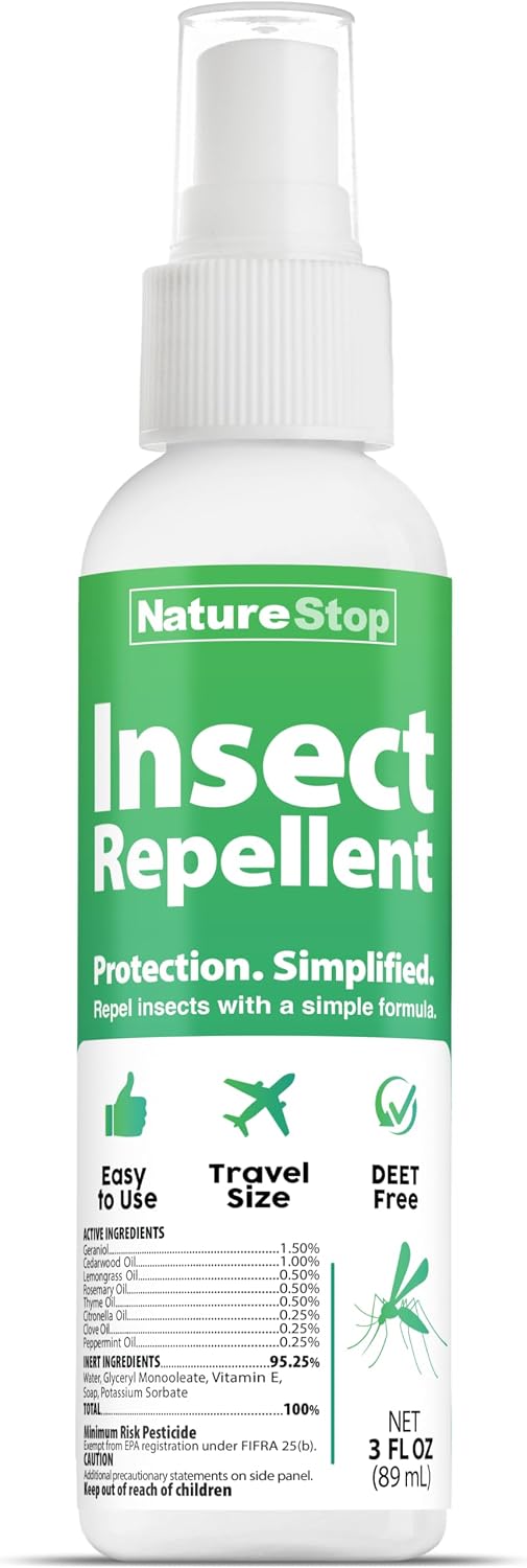 Aerosol repelente insectos sin DEET viaje 3oz