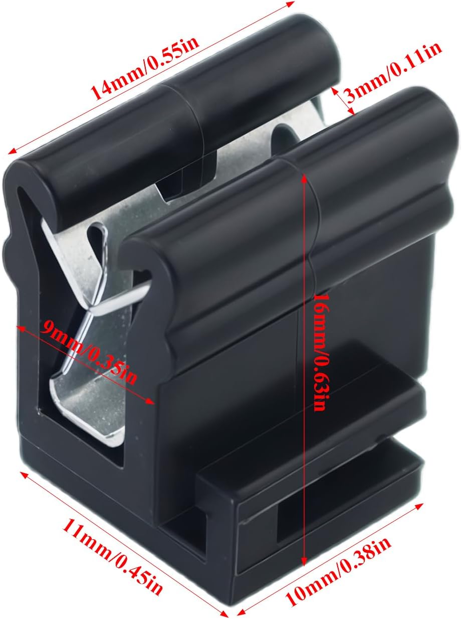 20 Clips Amarre Cables Ventana Techo Corredizo Acero HM76