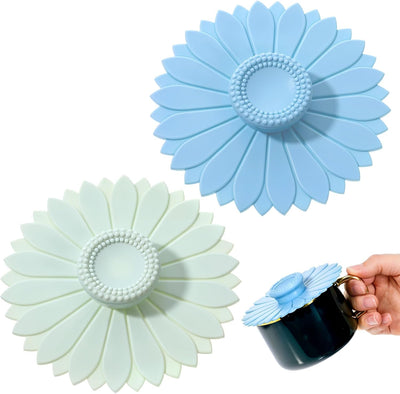 2 fundas silicona para tazas té café a prueba de polvo