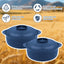 Set 4 Cuencos Irrompibles Azul Marino Sin BPA Antiderrap