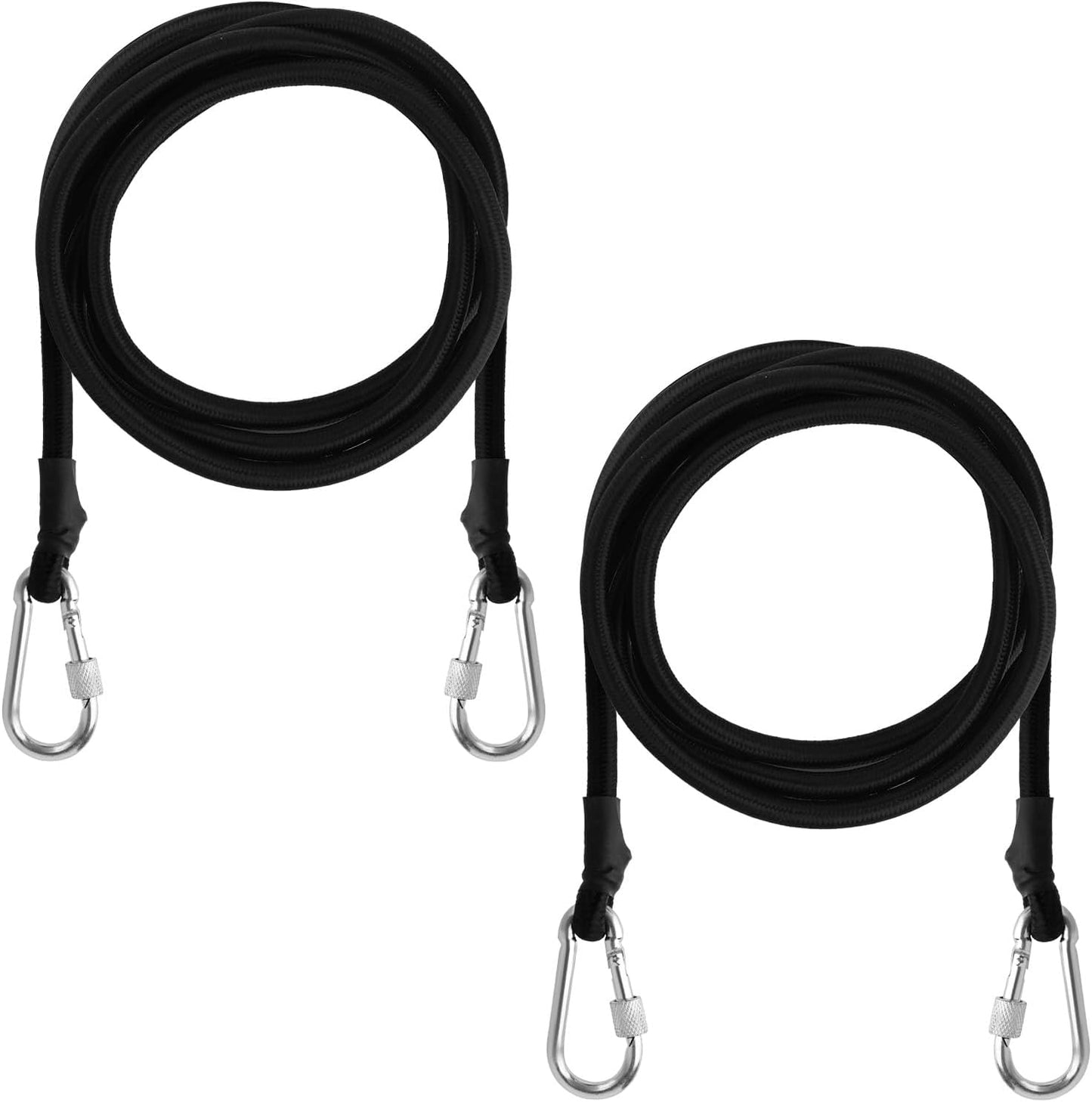 2 Cuerdas Elásticas Flotantes con Mosquetón 118pulg