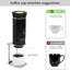 Soporte plegable para cafetera expreso, molinillo y gotero V60