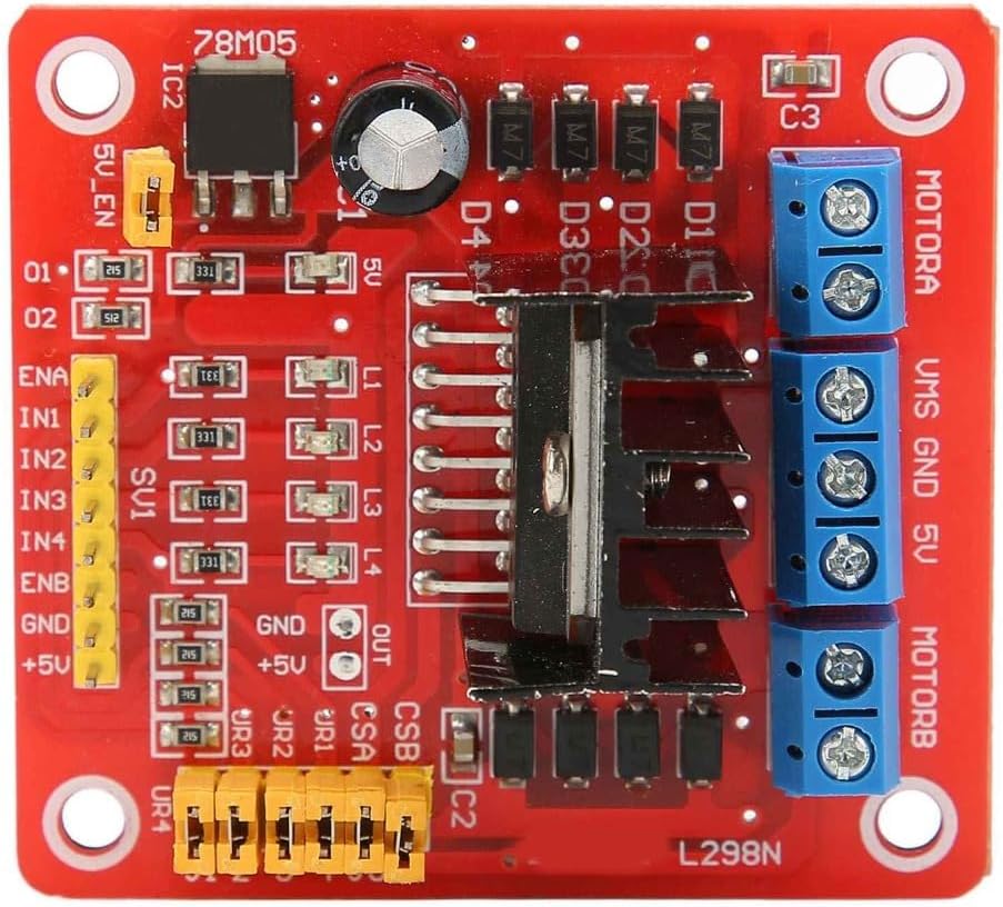 Módulo controlador motor dual H L298N 5V-35V