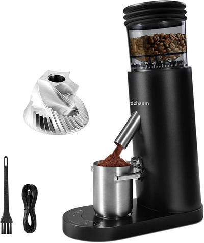 Molinillo café acero inox con soplador 60 ajustes negro