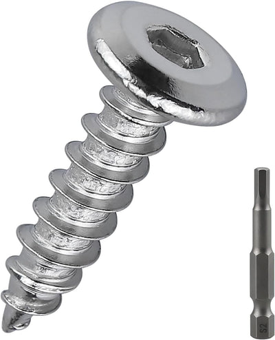 Tornillos autorroscantes M6 x 1.18pulg acero inox 30 pzas