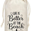 Bolsa de vino de lona reutilizable para playa y fiestas