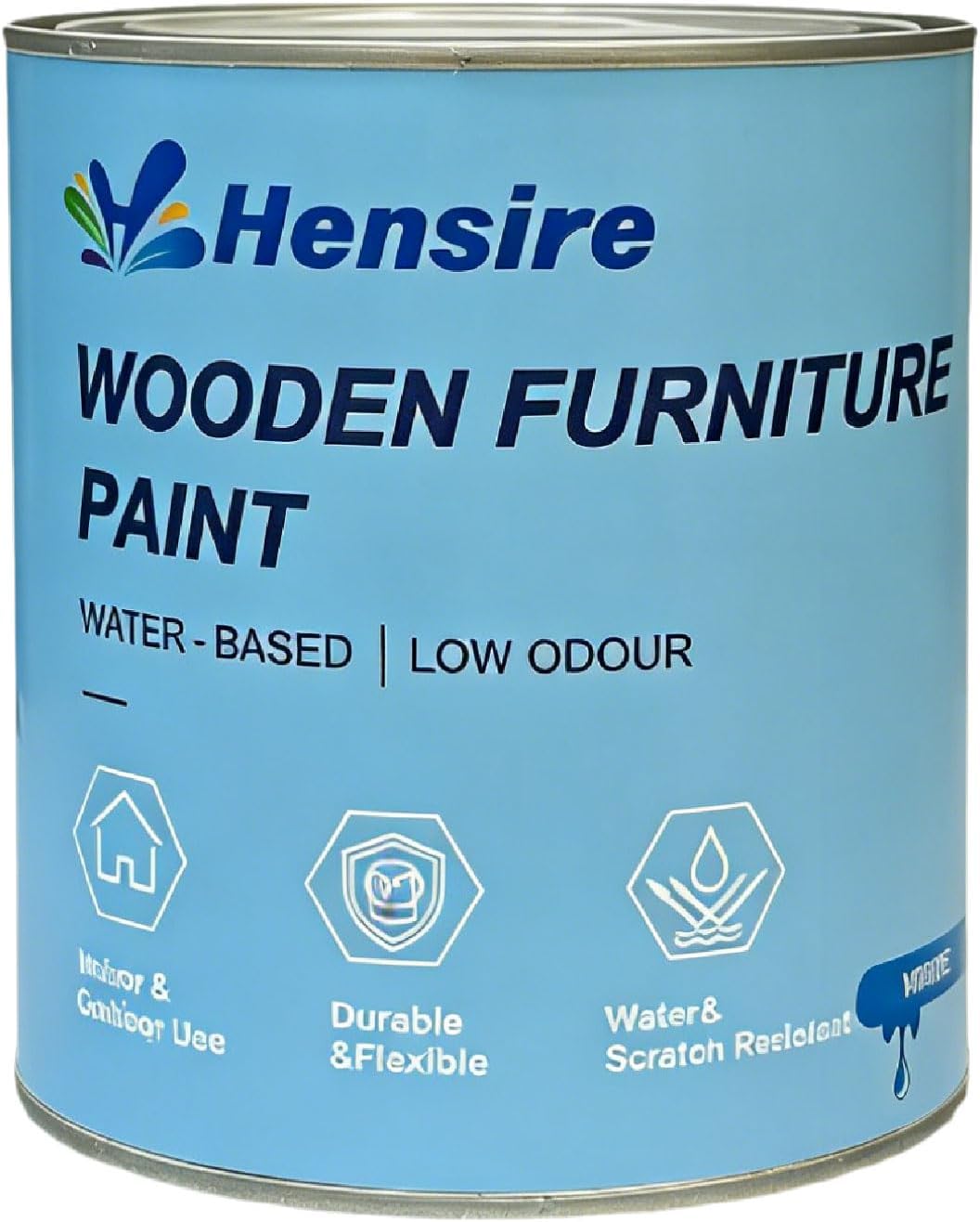 Pintura madera muebles base agua no tóxica sin lijar