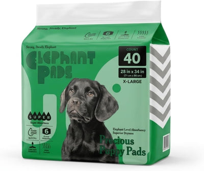 Almohadillas secado rápido perro 28x34pulg 40uds blancas