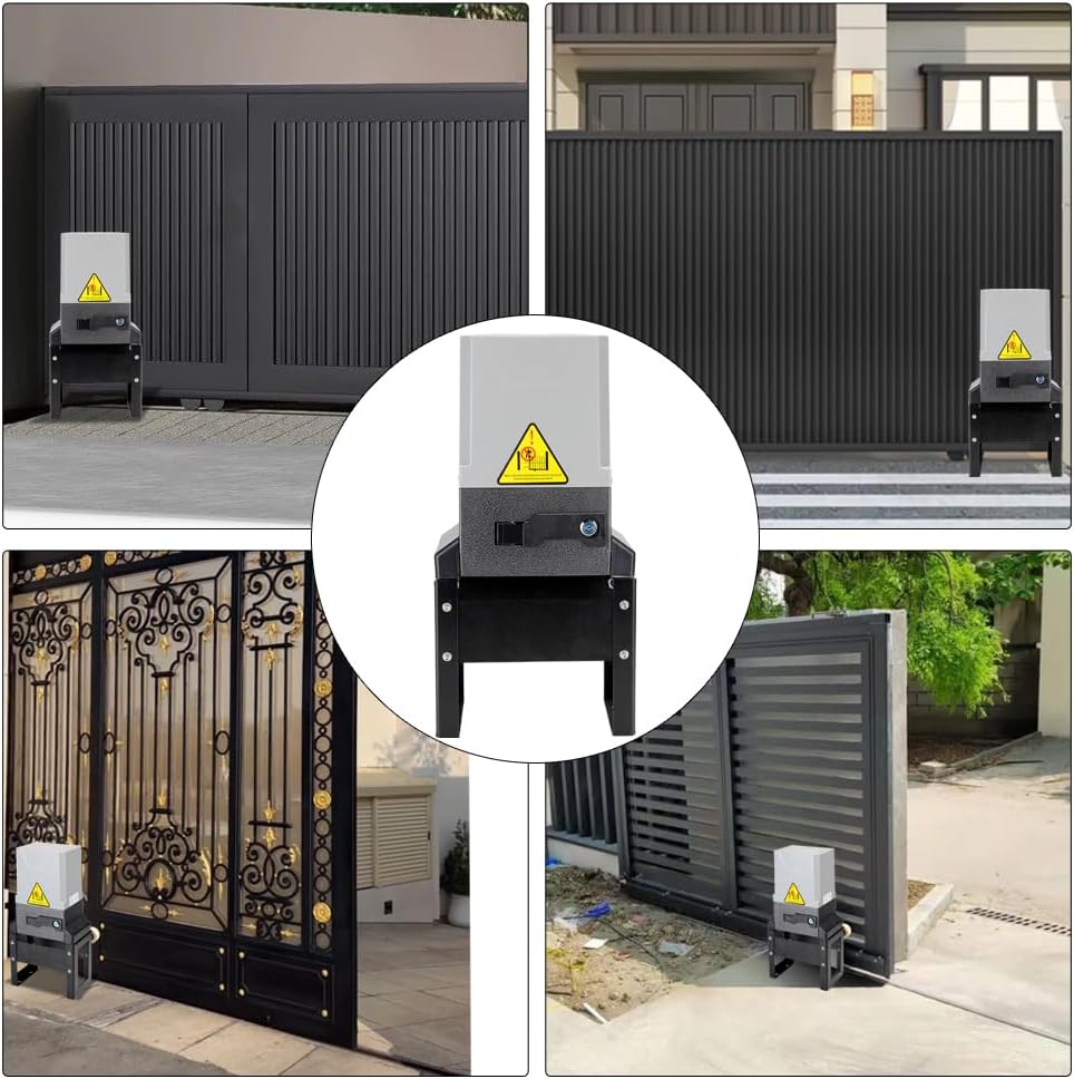 Abridor puerta corredera motor control remoto sensor seguridad