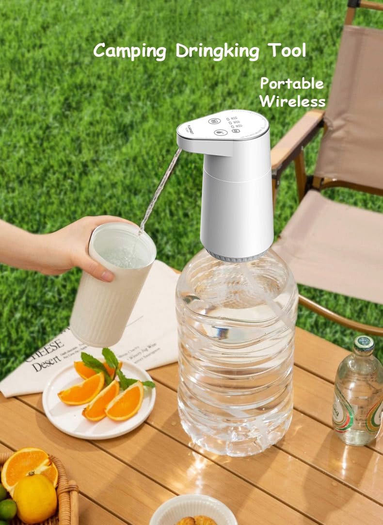 Dispensador agua USB recargable base desmontable 5gal