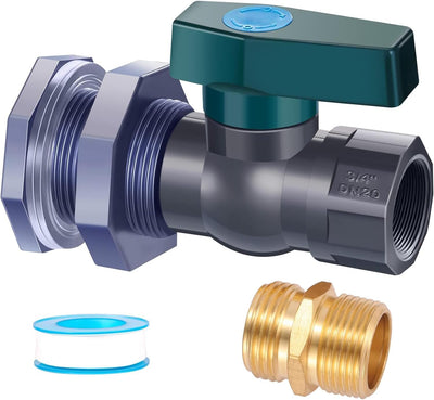 Kit desviador barril lluvia PVC 3/4pulg adaptador mamparo