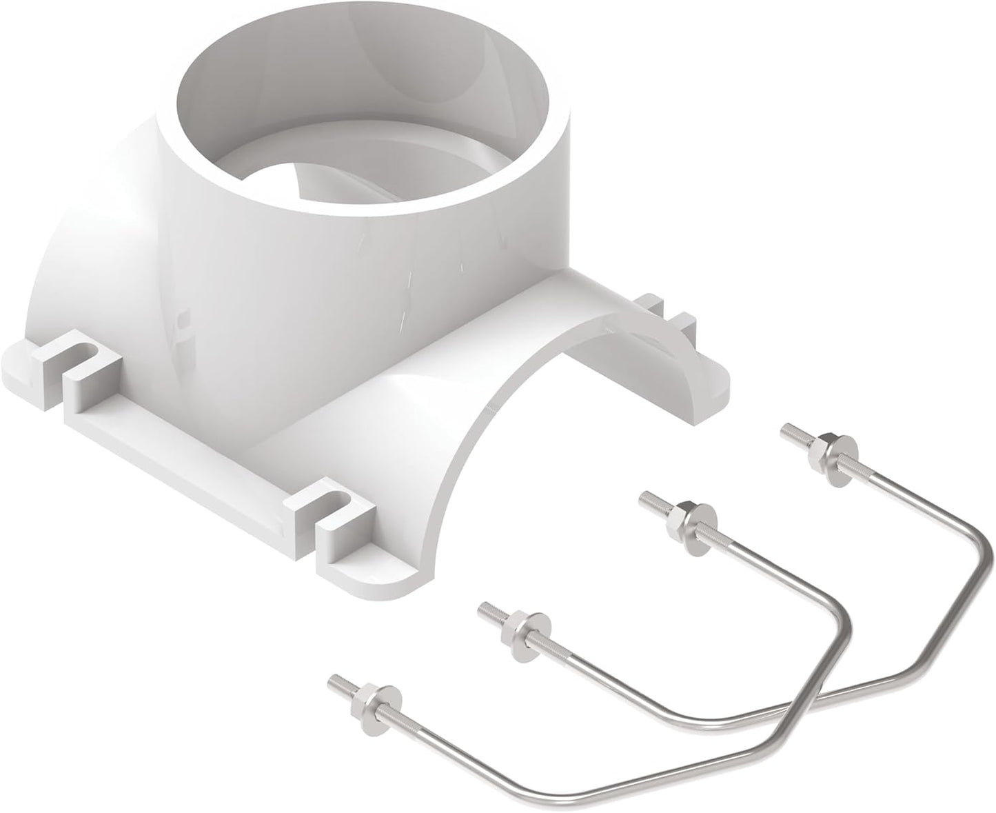 Kit adaptador en T sillín PVC 4x4pulg