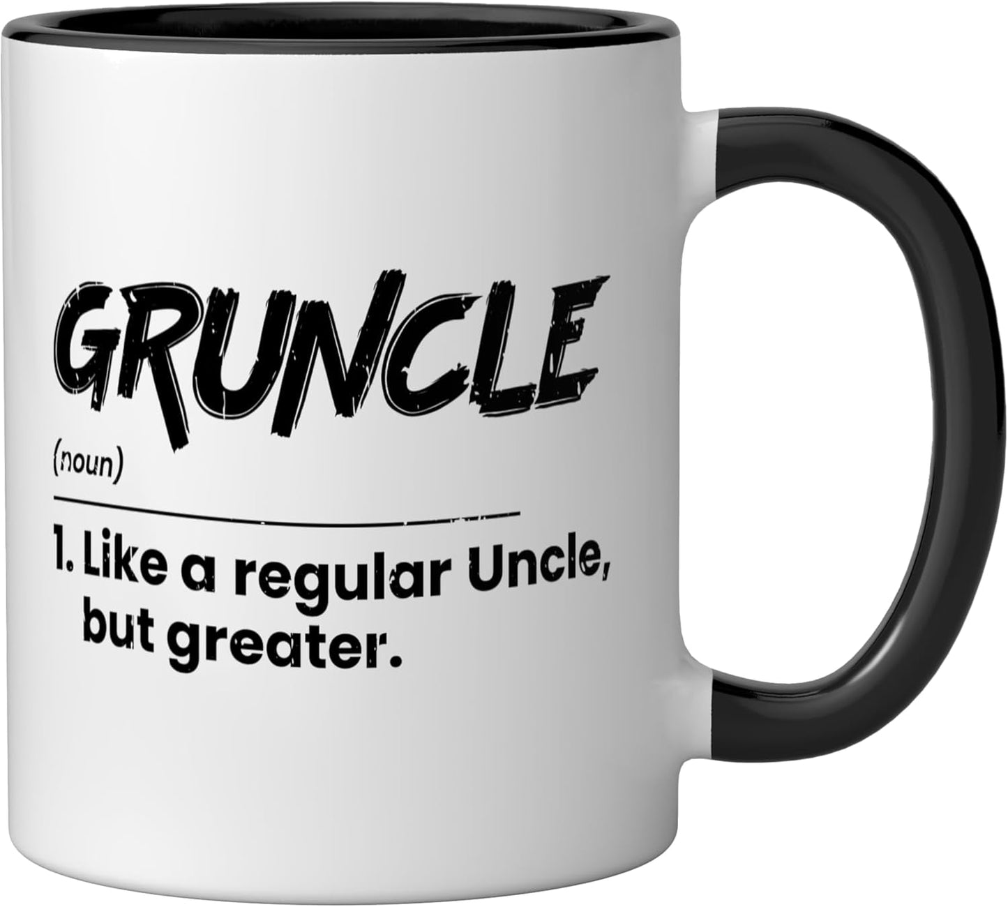 Taza Cerámica Gruncle Negro/Blanco