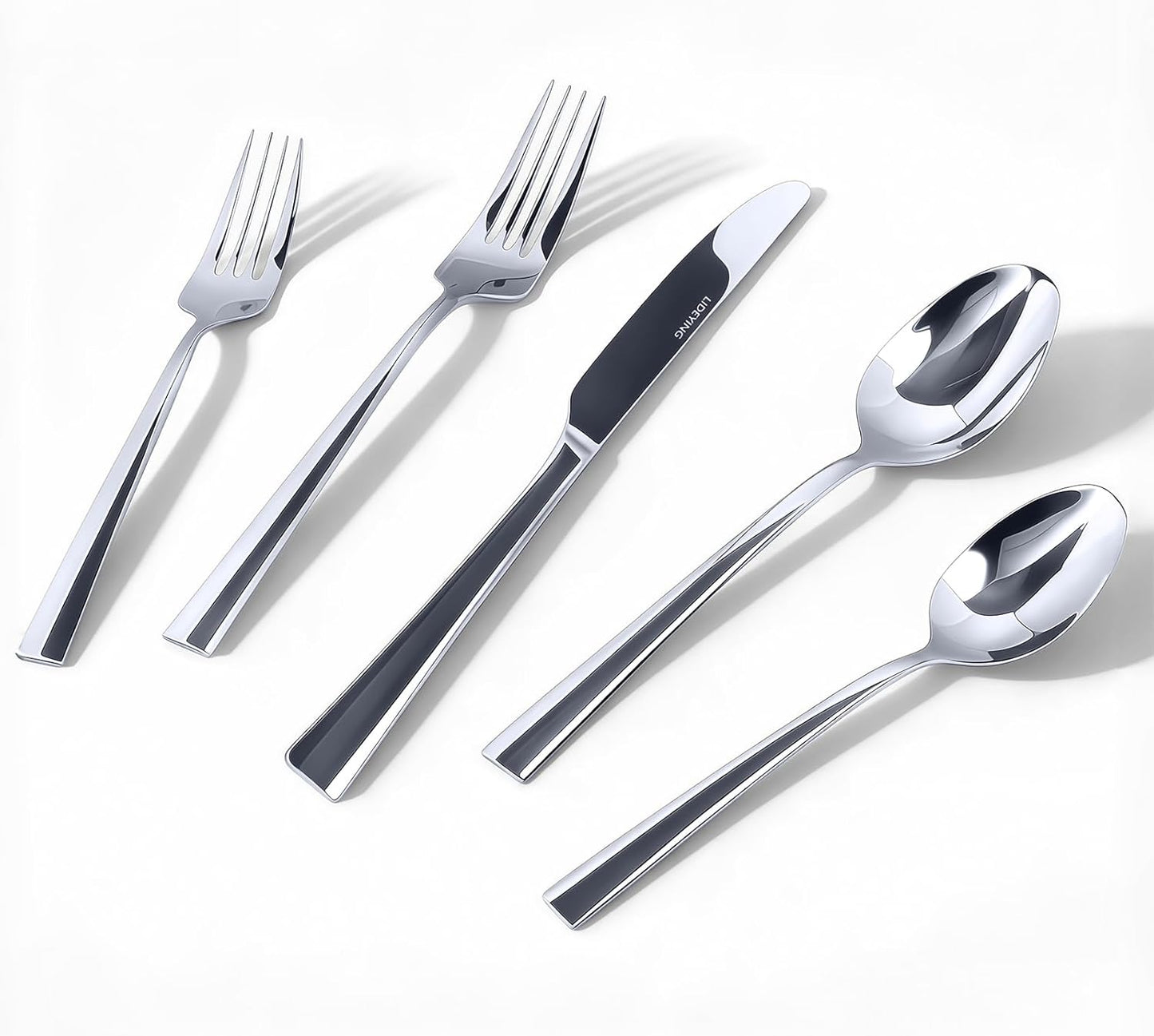 Set Cubiertos Acero Inox Pulido Hogar Cocina Hotel Boda