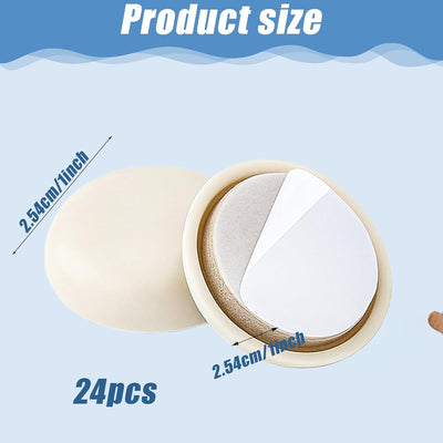 24 Deslizadores Muebles Alfombra Suelo Madera 1pulg Beige