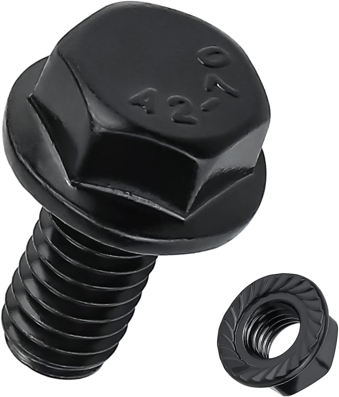 Tornillos hex con bridas dentadas 5/16-18x3/4 acero inox 304 set 10