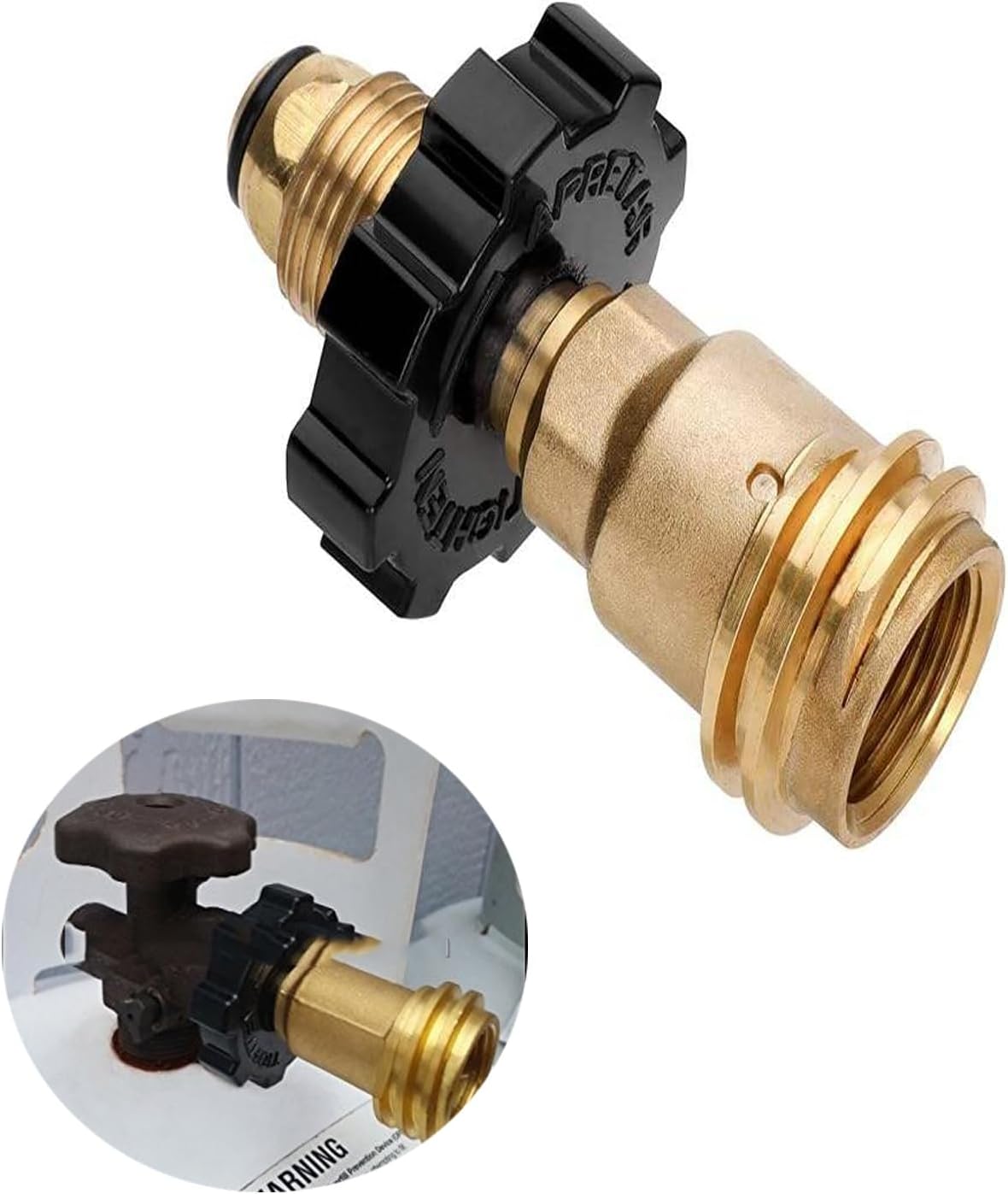 Adaptador tanque propano POL a QCC1 100lb