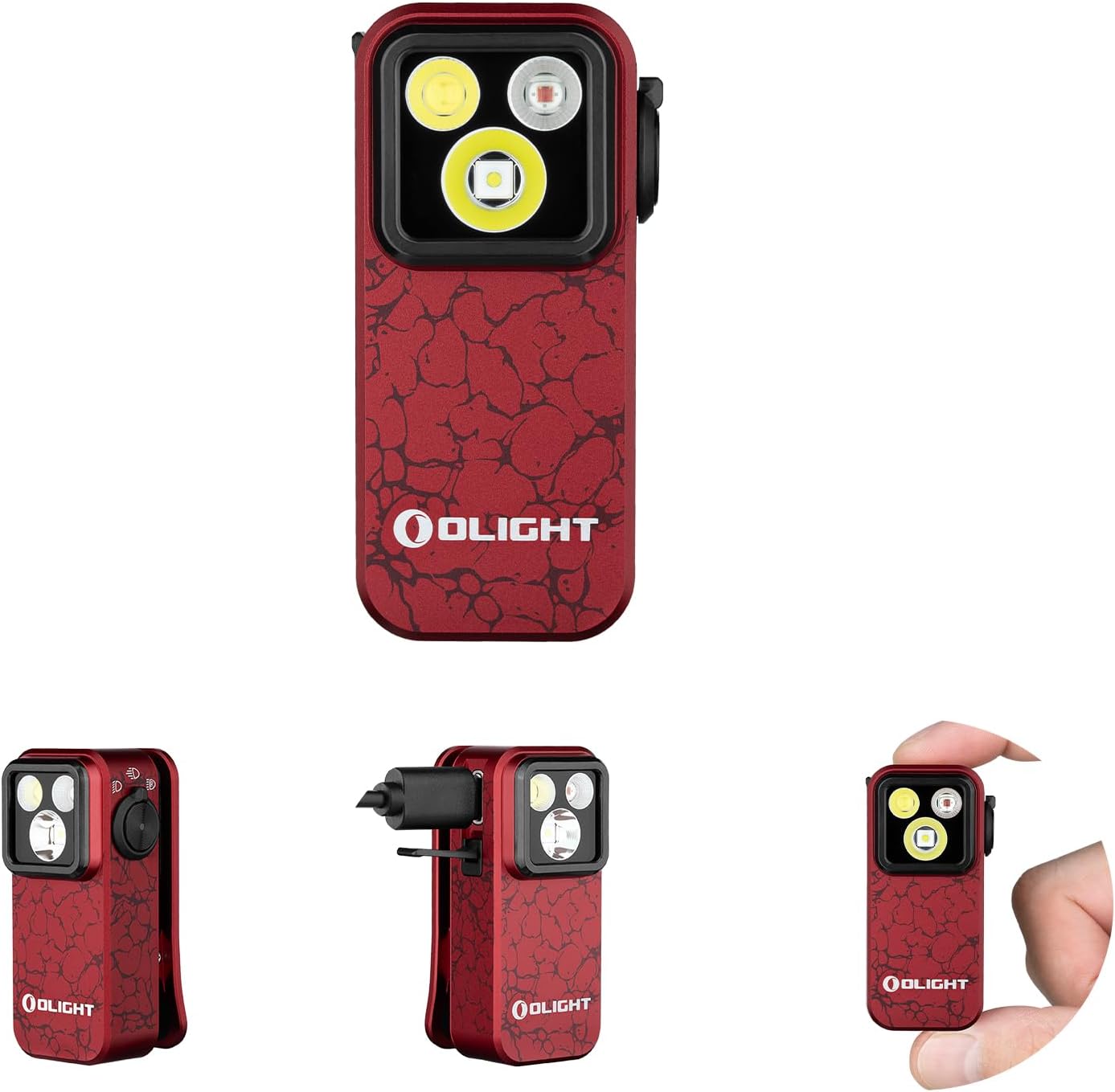 Linterna EDC 500 lúmenes recargable tipo C luces magnéticas