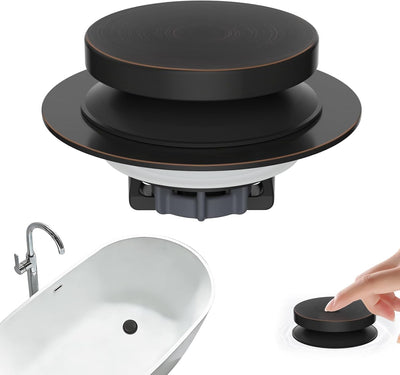 Tapón drenaje bañera metal 3en1 universal con cesta