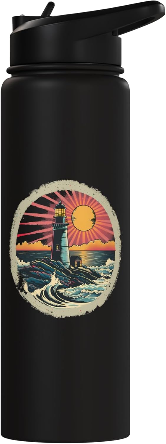 Botella de agua aislada de acero inoxidable Light House