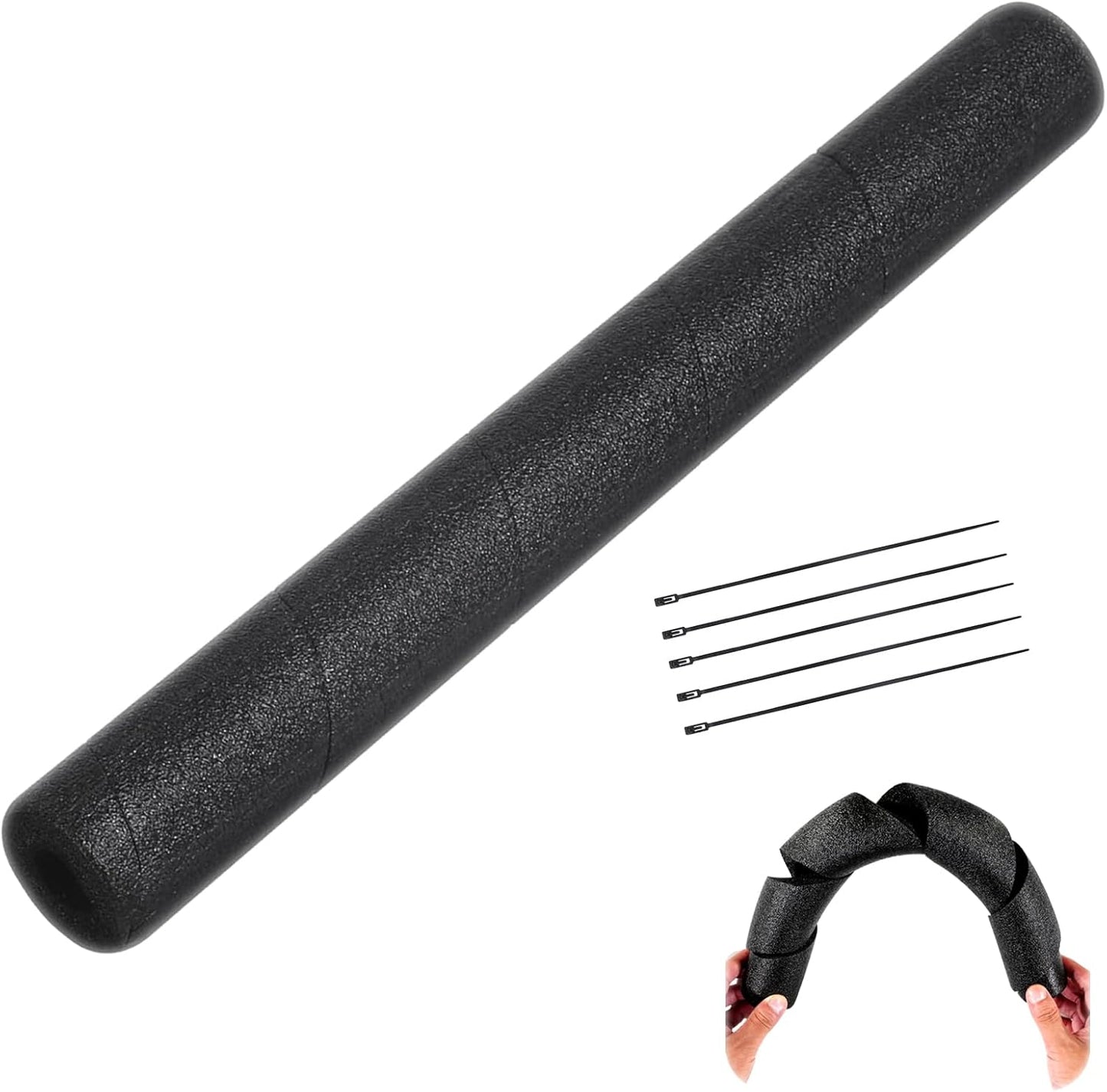 Tubo espuma aislante negra 15.7pulg proteccion multiuso