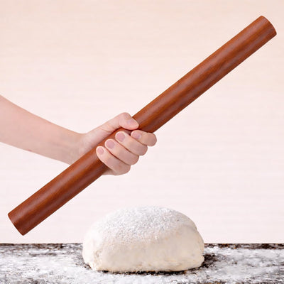 Rodillo madera 17pulg antiadherente para hornear pizza fondant