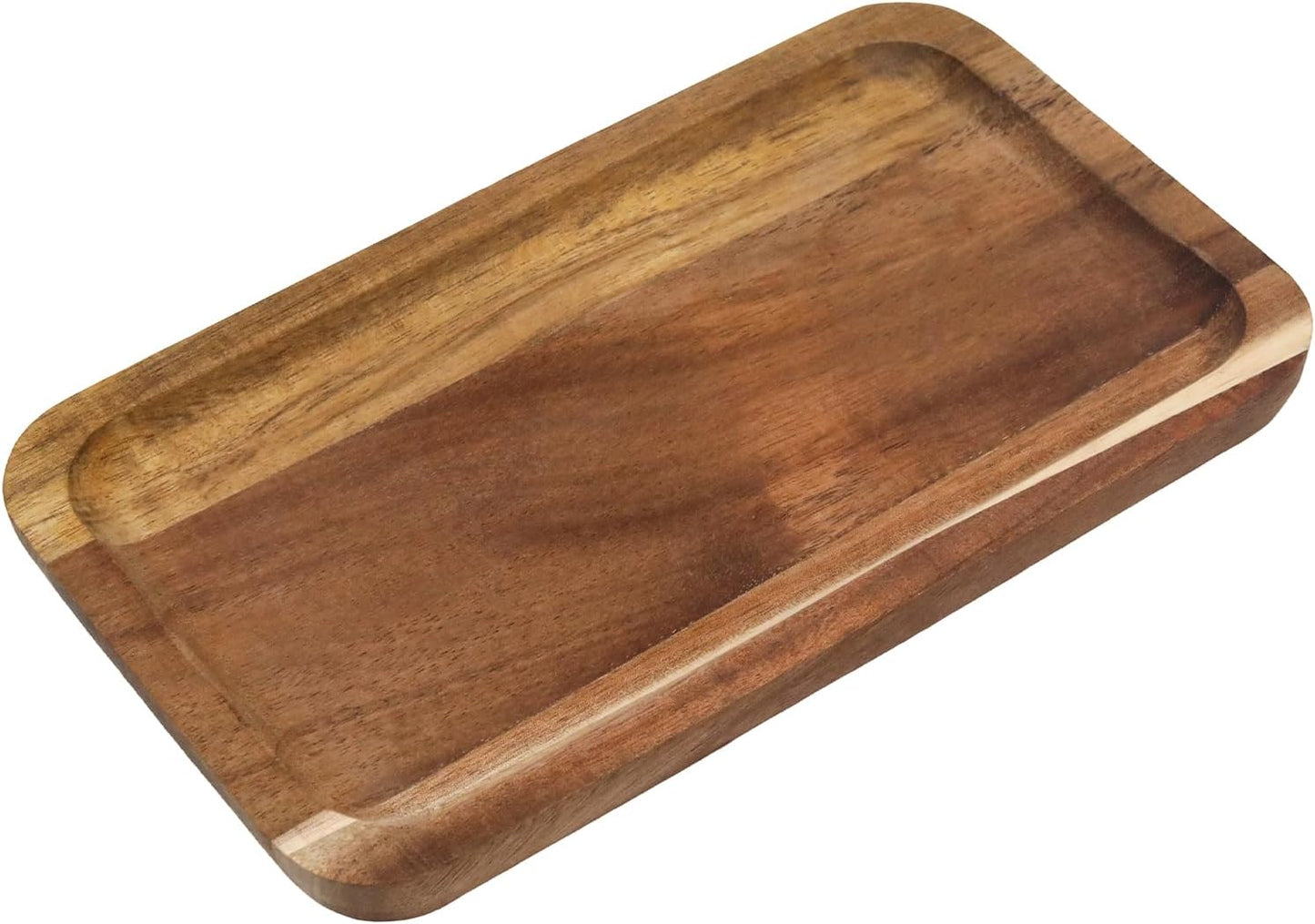 Platos rectangulares pequeños de madera para servir y decorar