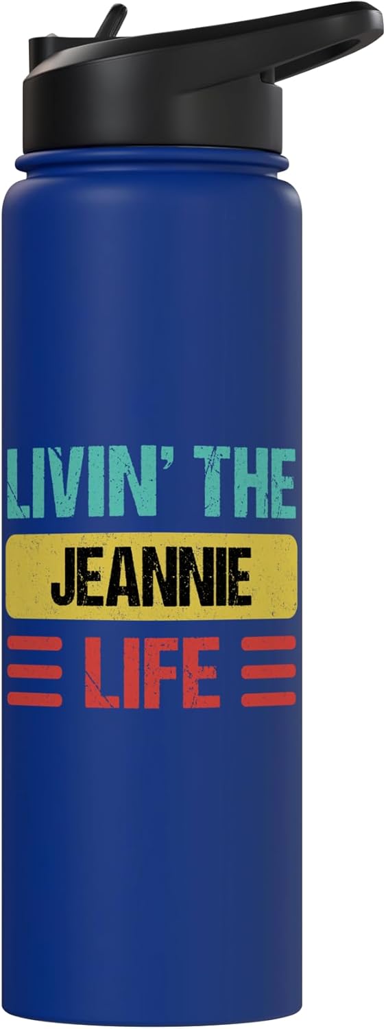 Botella de agua aislada de acero inoxidable Jeannie Name