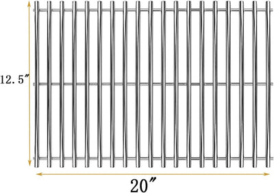 Rejilla acero inox 20x12.5pulg para Broilmaster P4 D4 G4